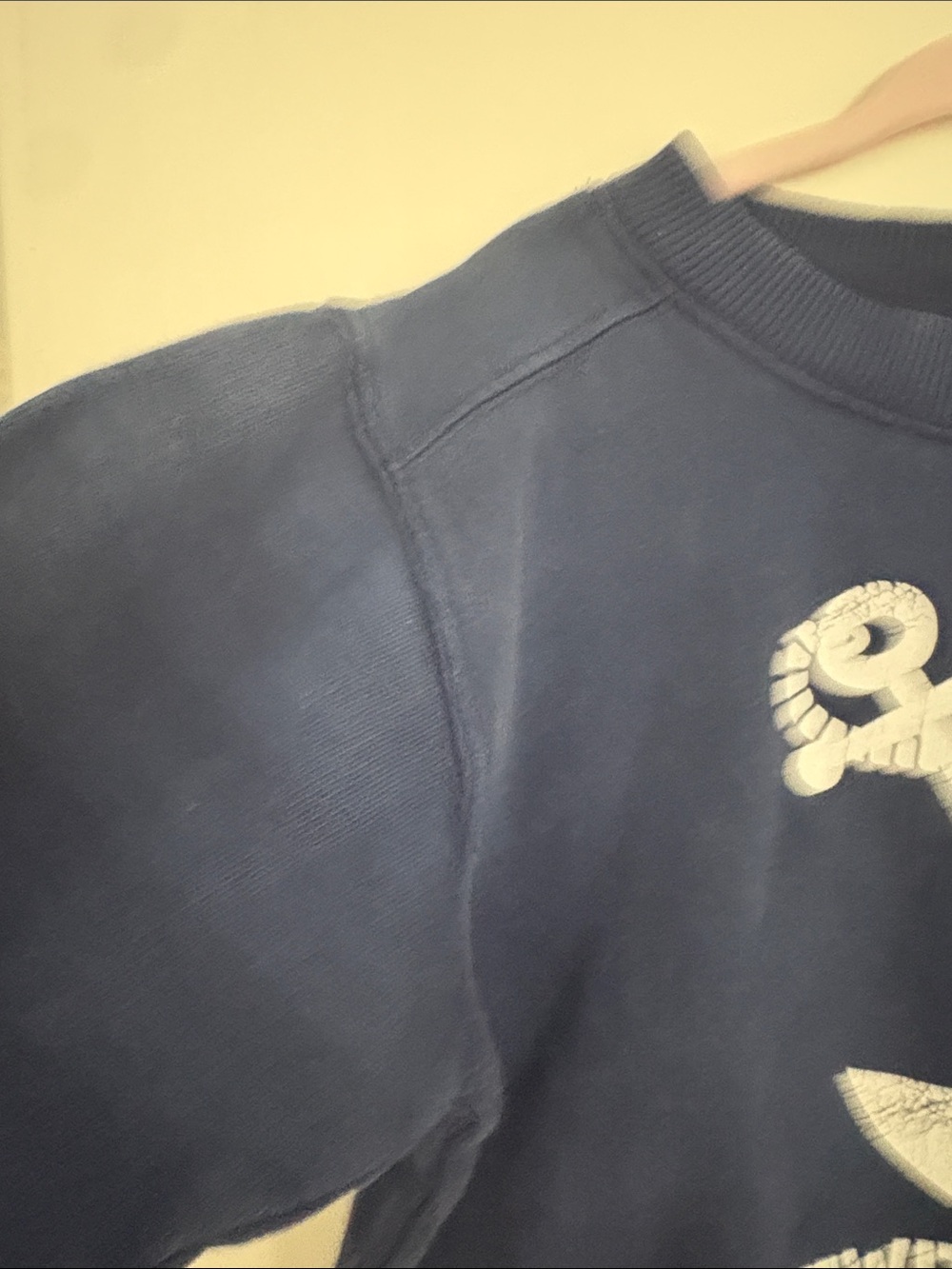 Newport RI Navy Sweatshirt with White Anchor Graphic - Picture 3 of 5